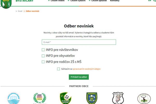 Prihláste sa na odber newslettrov. Po novom aj na ten školský